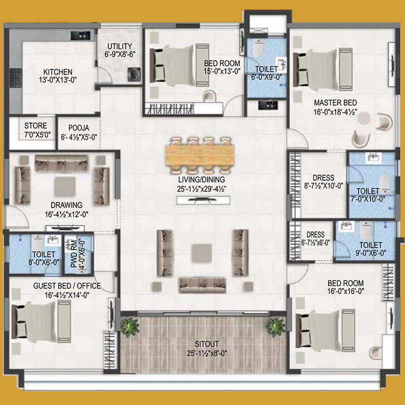 Flat No. 2 | MVV The Peak