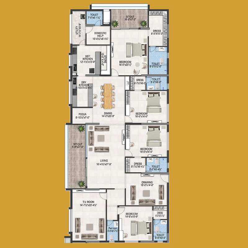 Flat No. 4 | MVV The Peak