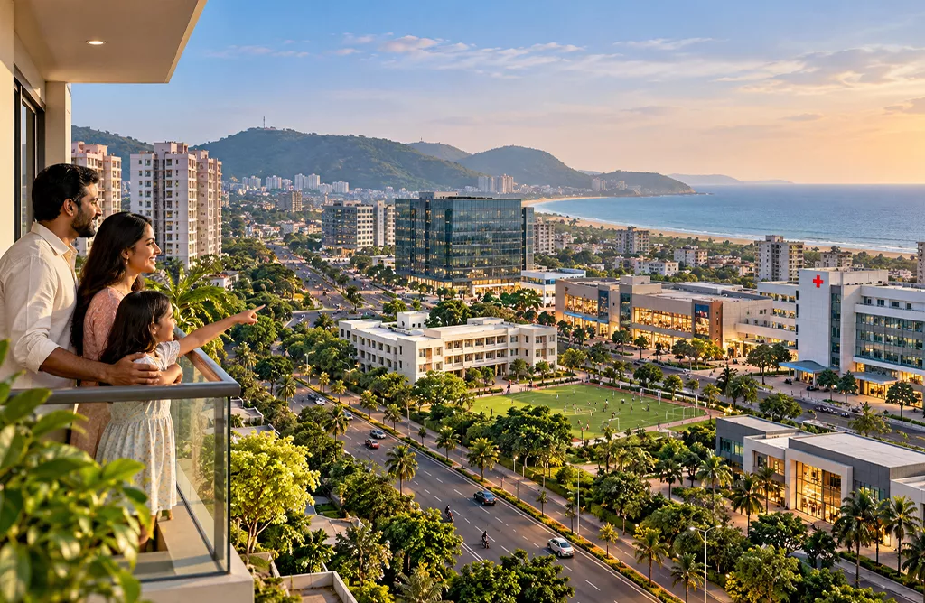 Residential Apartments in Vizag Offering Excellent Connectivity and Lifestyle Advantages.